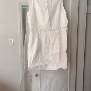 Theory organza mini shift dress